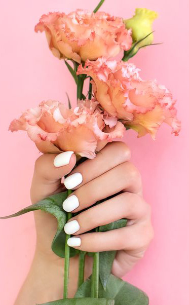 Natural hard gel manicure by Colibri Beauty Reading